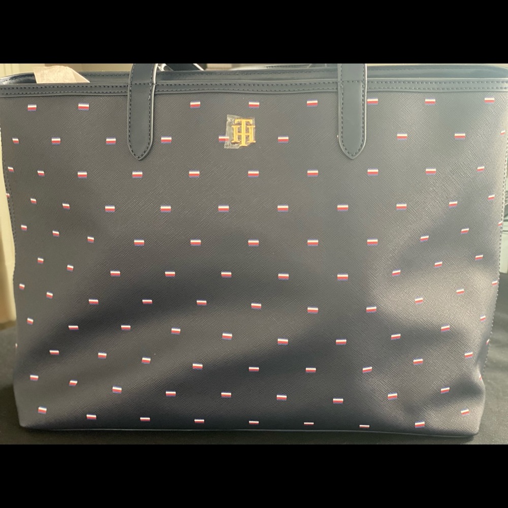Navy blue Executive tote. Tommy Hilfiger